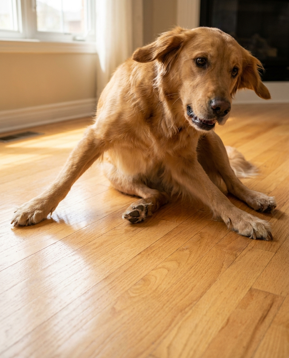Dog slipping on floors